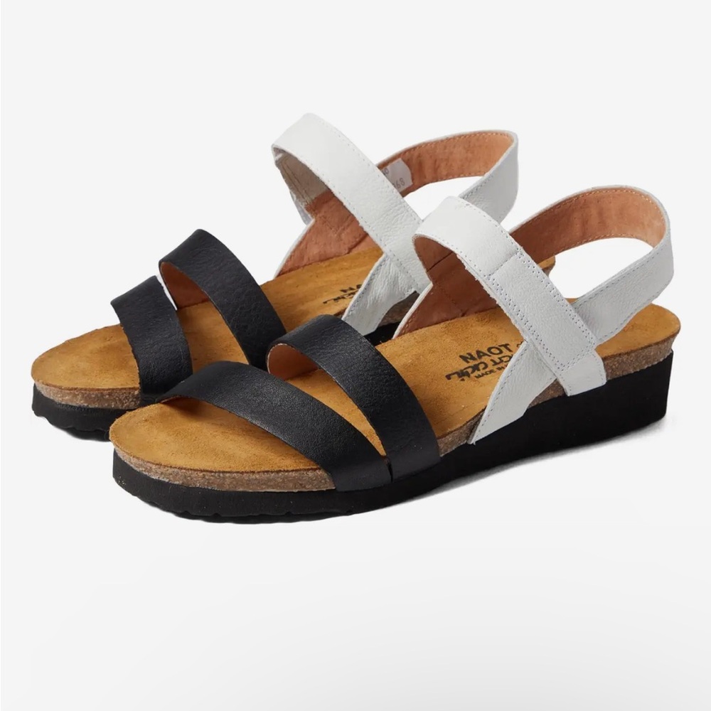 Naot black and white Sandel Kayla